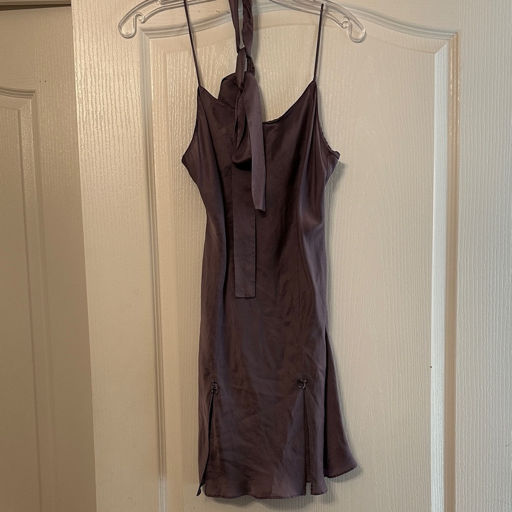 Vintage Lingerie LaSenza silk dress Elegant Purple Women's medium